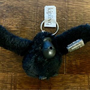 Kipling Plush Black Gorilla Keychain